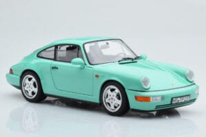 Porsche 911 964 Carrera 2 Mint Verde Norev 1:18 187327 Metal - imaginea 6 din 8