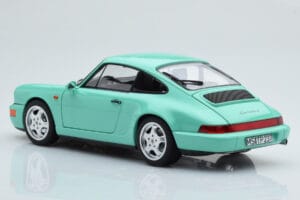 Porsche 911 964 Carrera 2 Mint Verde Norev 1:18 187327 Metal - imaginea 7 din 8