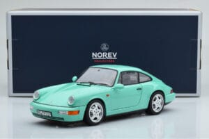 Porsche 911 964 Carrera 2 Mint Verde Norev 1:18 187327 Metal - imaginea 8 din 8