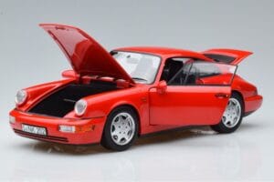 Porsche 911 964 Carrera 2 Roșu Norev 1:18 187320 Metal - imaginea 2 din 7
