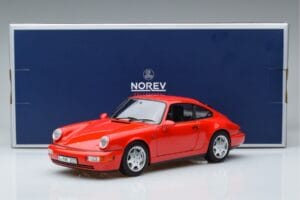 Porsche 911 964 Carrera 2 Roșu Norev 1:18 187320 Metal - imaginea 7 din 7