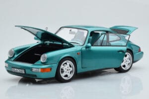 Porsche 911 964 Carrera 2 Wimbledon Verde Norev 1:18 187329 Metal - imaginea 2 din 8