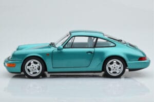 Porsche 911 964 Carrera 2 Wimbledon Verde Norev 1:18 187329 Metal - imaginea 5 din 8