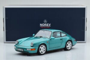 Porsche 911 964 Carrera 2 Wimbledon Verde Norev 1:18 187329 Metal - imaginea 8 din 8