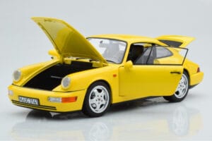 Porsche 911 964 Carrera 2 Galben Norev 1:18 187328 Metal - imaginea 2 din 8