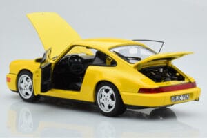 Porsche 911 964 Carrera 2 Galben Norev 1:18 187328 Metal - imaginea 3 din 8