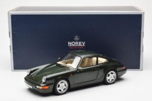 Porsche 911 964 Carrera 4 Verde Metalic Asia Exclusive Norev 1:18 187326 Metal - imaginea 8 din 8