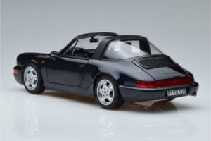 Porsche 911 964 Carrera 4 Targa Albastru Norev 1:18 187340 Metal - imaginea 7 din 8