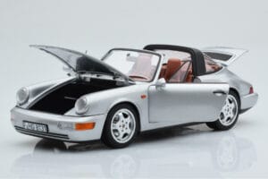 Porsche 911 964 Carrera 4 Targa Polar Argintiu Norev 1:18 187342 Metal - imaginea 2 din 9