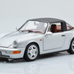 Porsche 911 964 Carrera 4 Targa Polar Argintiu Norev 1:18 - image 4 of 9