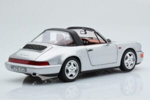 Porsche 911 964 Carrera 4 Targa Polar Argintiu Norev 1:18 187342 Metal - imaginea 5 din 9