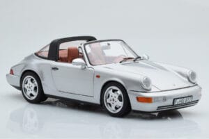 Porsche 911 964 Carrera 4 Targa Polar Argintiu Norev 1:18 187342 Metal - imaginea 7 din 9