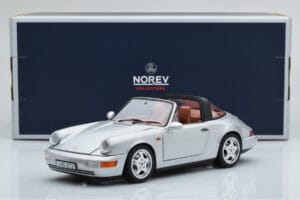 Porsche 911 964 Carrera 4 Targa Polar Argintiu Norev 1:18 187342 Metal - imaginea 9 din 9