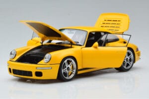Porsche 911 964 RUF CTR Anniversary Blossom Galben Almost Real 1:18 880301 Metal - imaginea 2 din 8