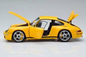 Porsche 911 964 RUF CTR Anniversary Blossom Galben Almost Real 1:18 880301 Metal - imaginea 4 din 8