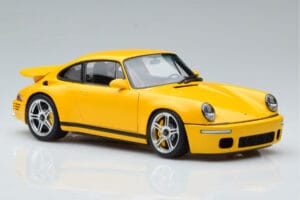 Porsche 911 964 RUF CTR Anniversary Blossom Galben Almost Real 1:18 880301 Metal - imaginea 6 din 8