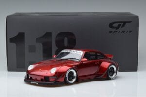 Porsche 911 964 RWB Duck Tail Candy Apple GT Spirit 1:18 GT759 Rășină - imaginea 6 din 6