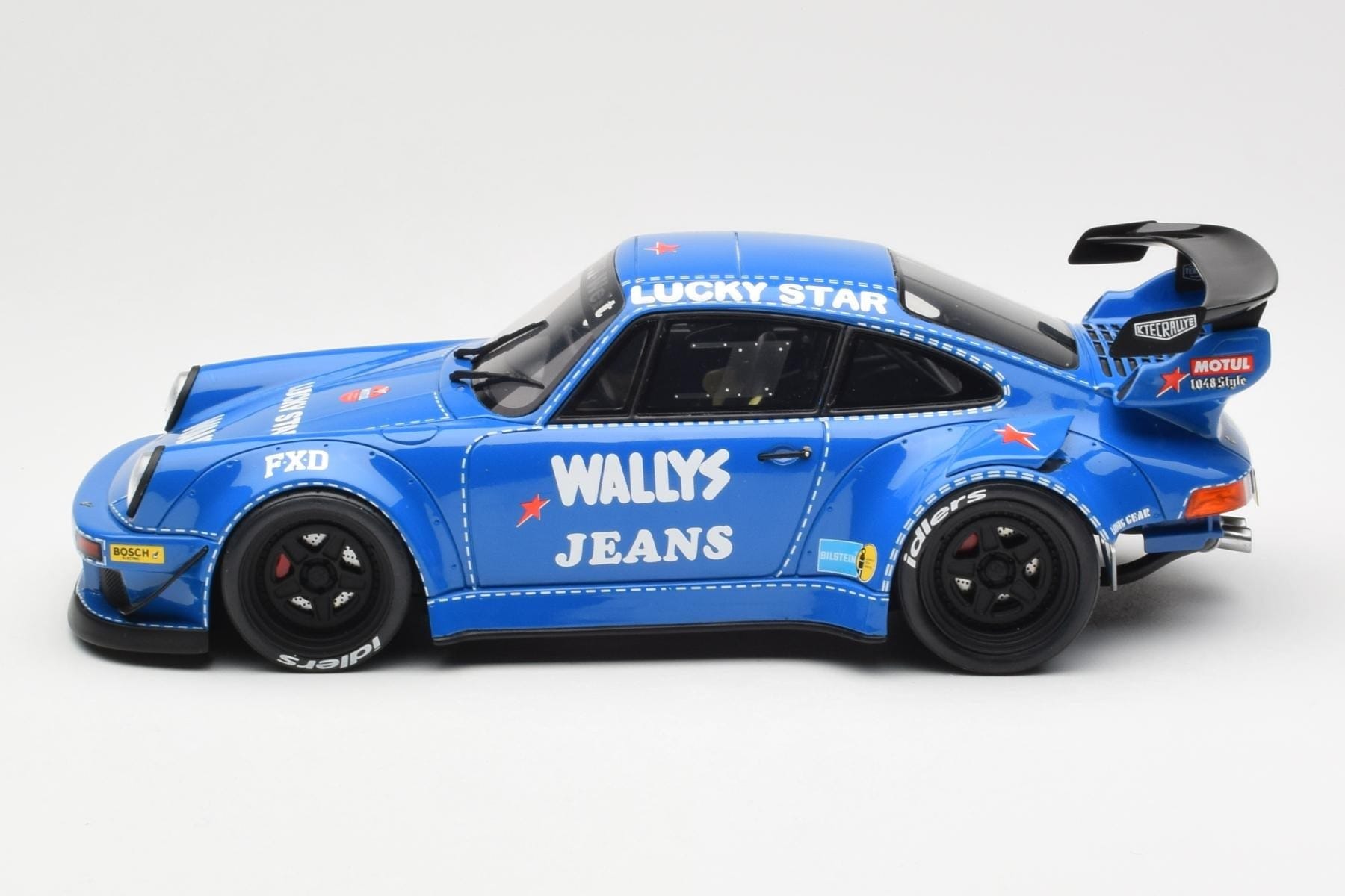 Porsche 911 964 RWB Osho Arrow Albastru GT Spirit 1:18 GT448 Rășină - imaginea 3 din 6