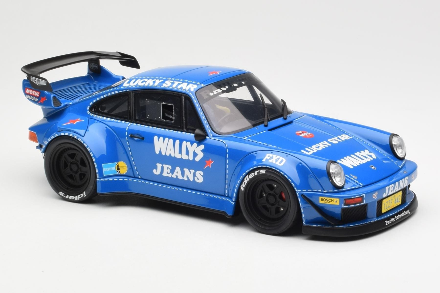 Porsche 911 964 RWB Osho Arrow Albastru GT Spirit 1:18 GT448 Rășină - imaginea 4 din 6