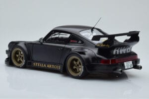 Porsche 911 964 RWB Stella Artois Negru GT Spirit 1:18 GT421 Rășină - imaginea 5 din 6