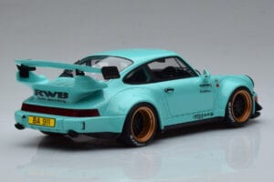 Porsche 911 964 RWB Tiffany Albastru GT Spirit 1:18 GT875 Rășină - imaginea 2 din 6