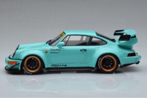 Porsche 911 964 RWB Tiffany Albastru GT Spirit 1:18 GT875 Rășină - imaginea 3 din 6