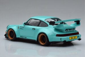 Porsche 911 964 RWB Tiffany Albastru GT Spirit 1:18 GT875 Rășină - imaginea 5 din 6