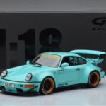 Porsche 911 964 RWB Tiffany Albastru GT Spirit 1:18 - image 6 of 6