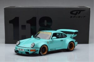 Porsche 911 964 RWB Tiffany Albastru GT Spirit 1:18 GT875 Rășină - imaginea 6 din 6
