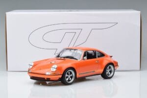 Porsche 911 964 Singer Portocaliu Ediție Specială GT Spirit 1:18 ZM049 Rășină - imaginea 6 din 6