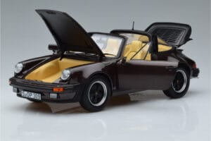 Porsche 911 964 Turbo Targa Maro Norev 1:18 187665 Metal - imaginea 2 din 8
