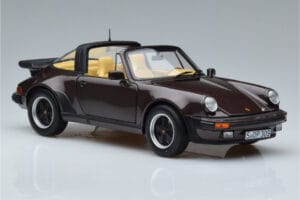 Porsche 911 964 Turbo Targa Maro Norev 1:18 187665 Metal - imaginea 6 din 8