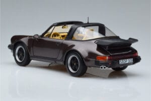 Porsche 911 964 Turbo Targa Maro Norev 1:18 187665 Metal - imaginea 7 din 8