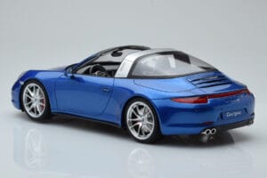 Porsche 911 991 4S Targa Albastru GT Spirit 1:18 GT037 Rășină - imaginea 4 din 5