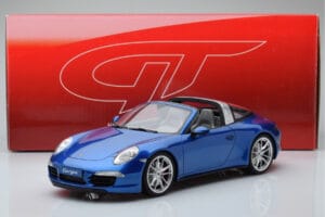 Porsche 911 991 4S Targa Albastru GT Spirit 1:18 GT037 Rășină - imaginea 5 din 5
