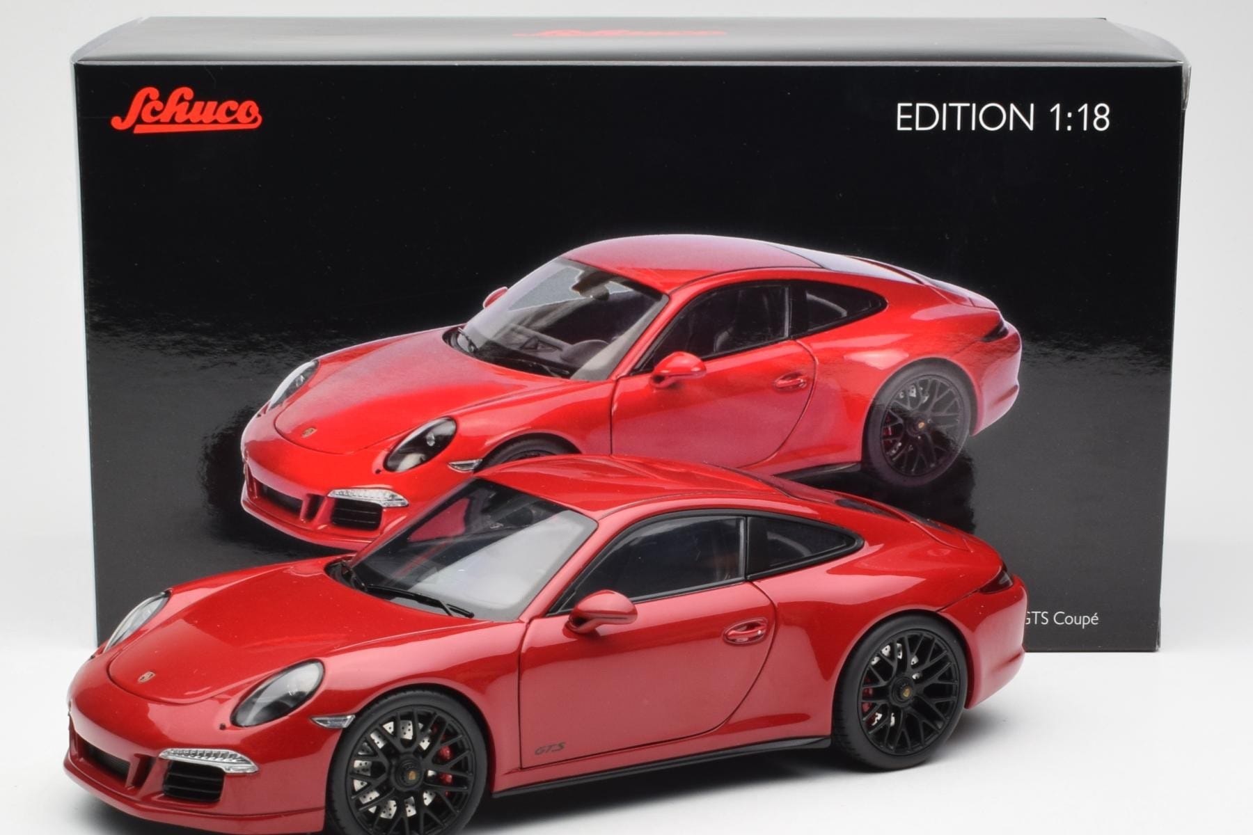 Porsche 911 991 Carrera GTS Carmine Roșu Schuco 1:18 450039000 Metal - imaginea 8 din 8