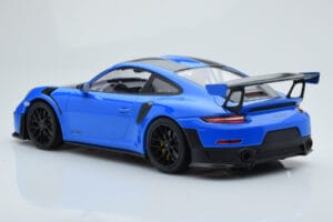 Porsche 911 GT2 RS 991.2 Weissach Package Albastru Jante Magneziu Negre Minichamps 1:18 153068316 Metal - imaginea 5 din 6