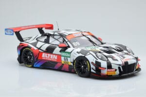 Porsche 911 GT3 R Iron Force by Ring Police #69 J. van Slooten / L. Luhr ADAC GT Masters 2018 Minichamps 1:18 153186969 Metal - imaginea 3 din 5