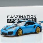 Porsche 911 991.2 GT3 RS Weissach Package Miami Albastru Jante Aurii Minichamps 1:18 153068310 Metal - image 6 of 6
