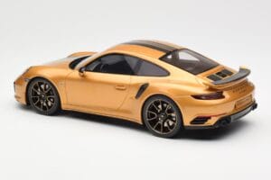 Porsche 911 991.2 Turbo S Exclusive Auriu GT Spirit 1:18 GT444 Rășină - imaginea 5 din 6
