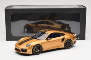 Porsche 911 991.2 Turbo S Exclusive Auriu GT Spirit 1:18 GT444 Rășină - imaginea 6 din 6