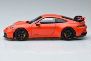 Porsche 911 992 GT3 Portocaliu Norev 1:18 187300 Metal - imaginea 4 din 7