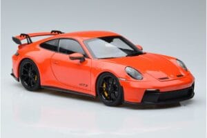 Porsche 911 992 GT3 Portocaliu Norev 1:18 187300 Metal - imaginea 5 din 7
