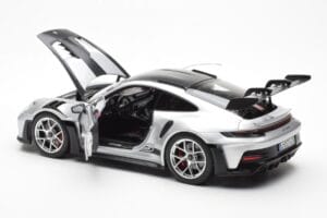 Porsche 911 992 GT3 Weissach Pack GT Argintiu Metalic Norev 1:18 187366 Metal - imaginea 5 din 8