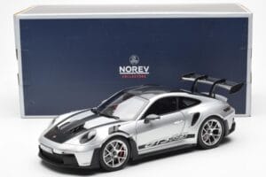 Porsche 911 992 GT3 Weissach Pack GT Argintiu Metalic Norev 1:18 187366 Metal - imaginea 8 din 8