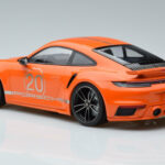 Porsche 911 992 Turbo S China 20th Anniversary Portocaliu Minichamps 1:18 - image 5 of 6
