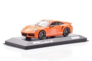 Porsche 911 992 Turbo S Gulf Portocaliu Minichamps 1:43 WAP0209060N002 Metal - imaginea 2 din 4