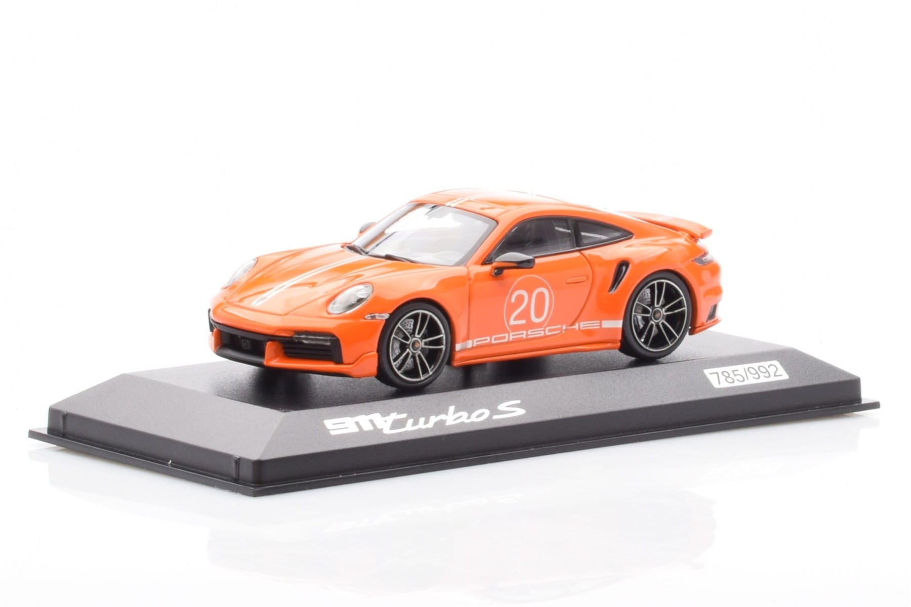 Porsche 911 992 Turbo S Gulf Portocaliu Minichamps 1:43 WAP0209060N002 Metal - imaginea 2 din 4