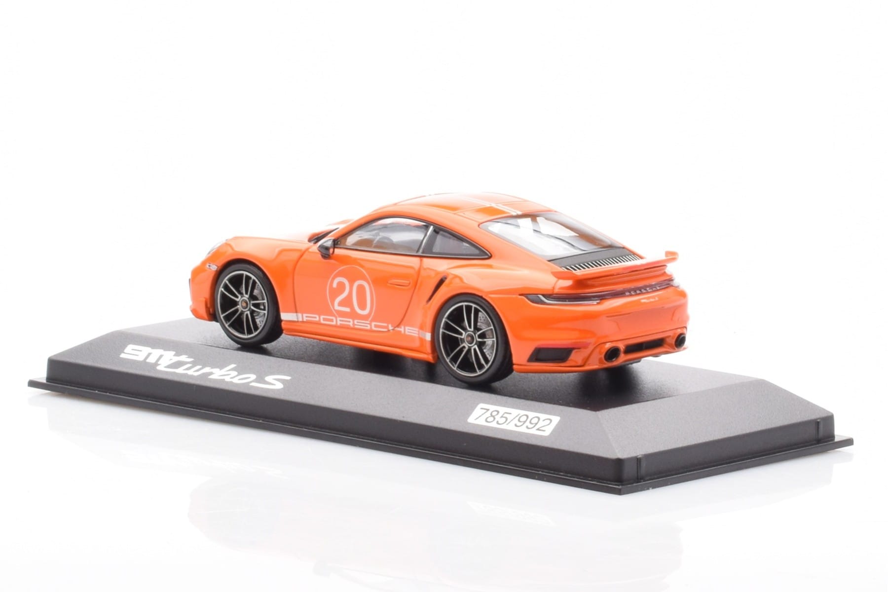 Porsche 911 992 Turbo S Gulf Portocaliu Minichamps 1:43 WAP0209060N002 Metal - imaginea 3 din 4