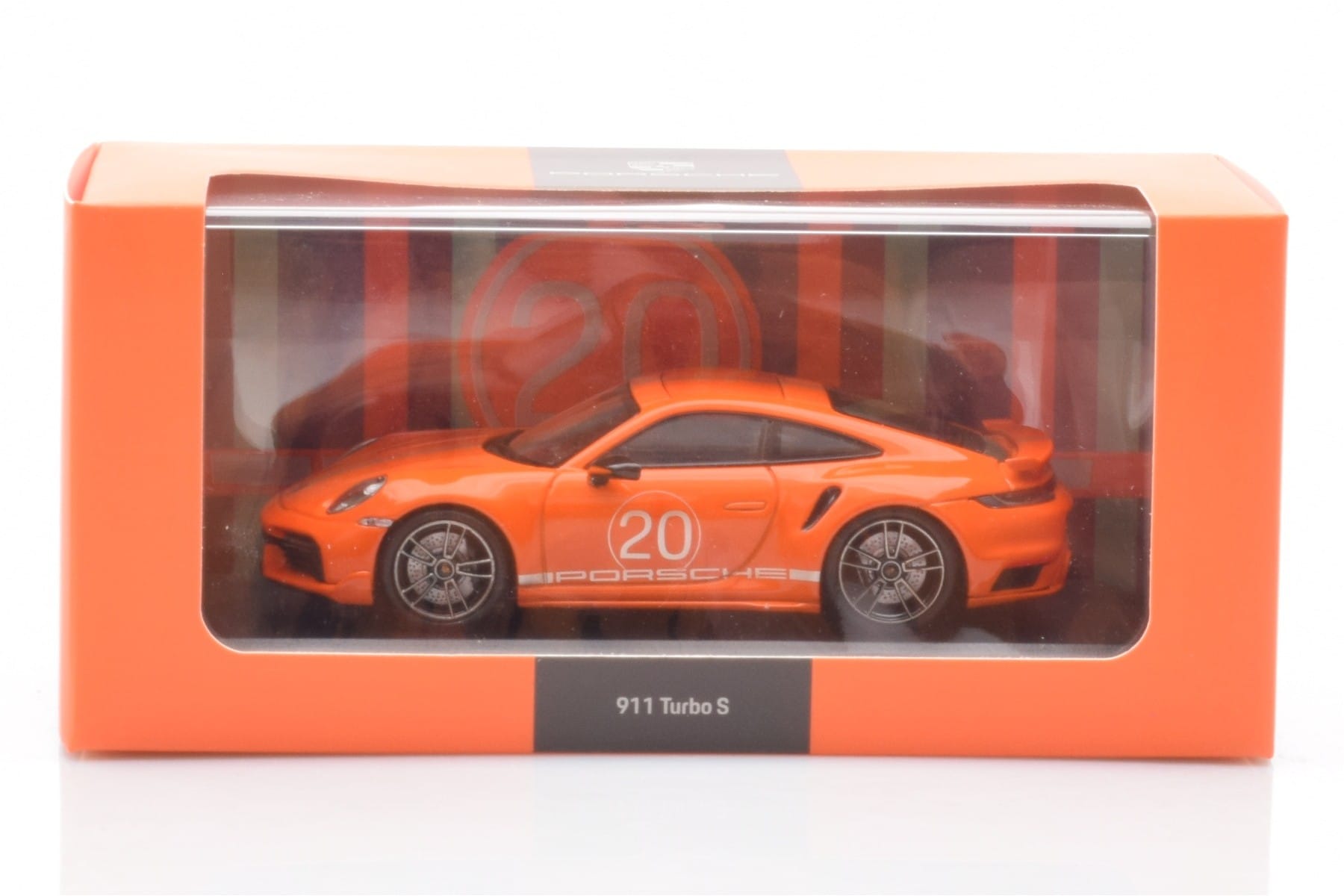 Porsche 911 992 Turbo S Gulf Portocaliu Minichamps 1:43 WAP0209060N002 Metal - imaginea 4 din 4